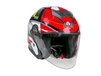 AiM Шлем открытый JK526 Red/Grey/Black в Москве