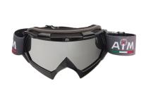 AiM Очки кроссовые (PRO) 157-100 Black Glossy в Москве
