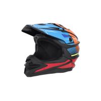 Desment Шлем кроссовый Raptor Black-Blue-Orange graphic в Москве