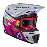 Leatt Шлем кроссовый 8.5 Pinata Teal V26 + очки Velocity 5.5 в Москве
