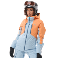 Dragonfly Куртка горнолыжная утепленная Gravity Woman 2025 Mock Orange-Light Blue в Москве
