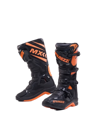 Starezzi Мотоботы Milano Black/Orange в Москве
