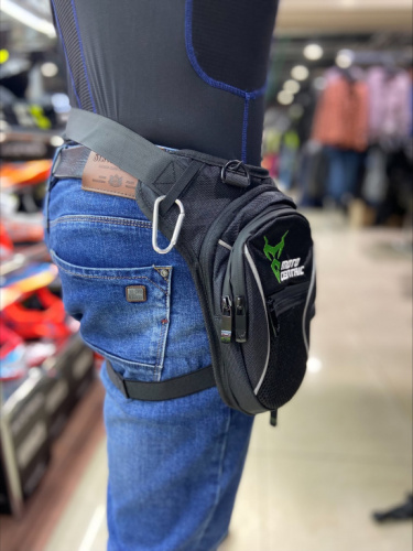 Motolike сумка на пояс зеленая в Москве